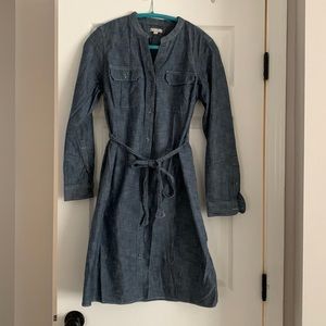 Denim maternity dress